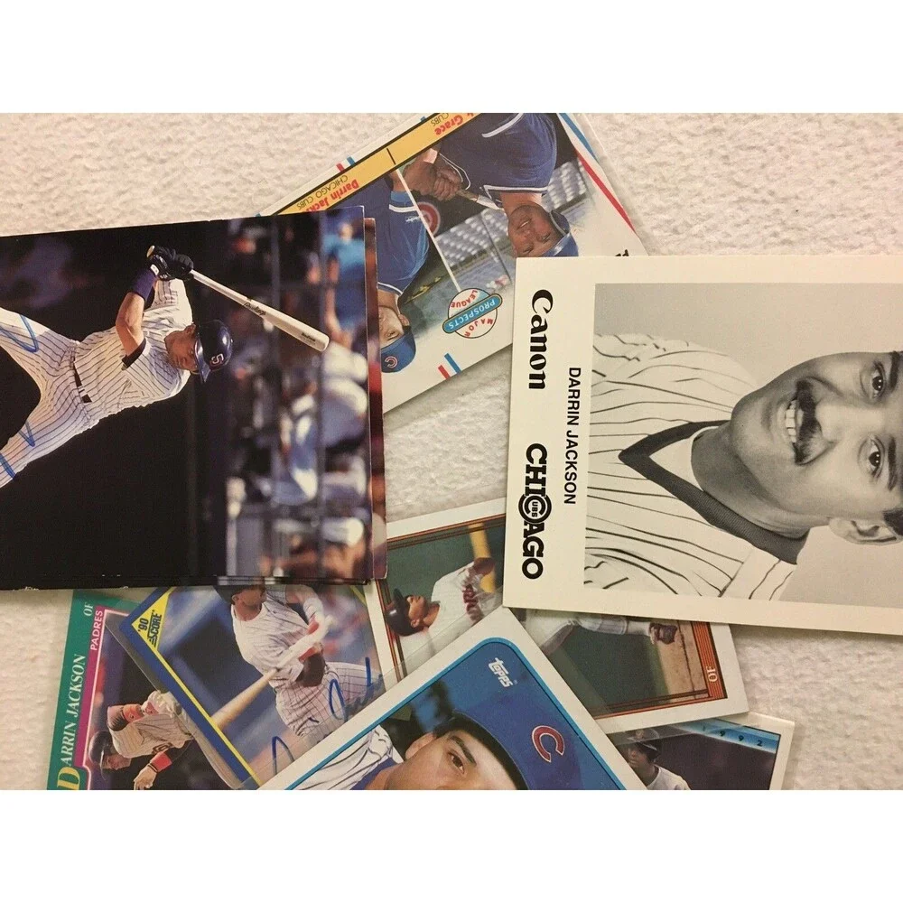 13 Cubs Darrin Jackson Autographed Baseball Card